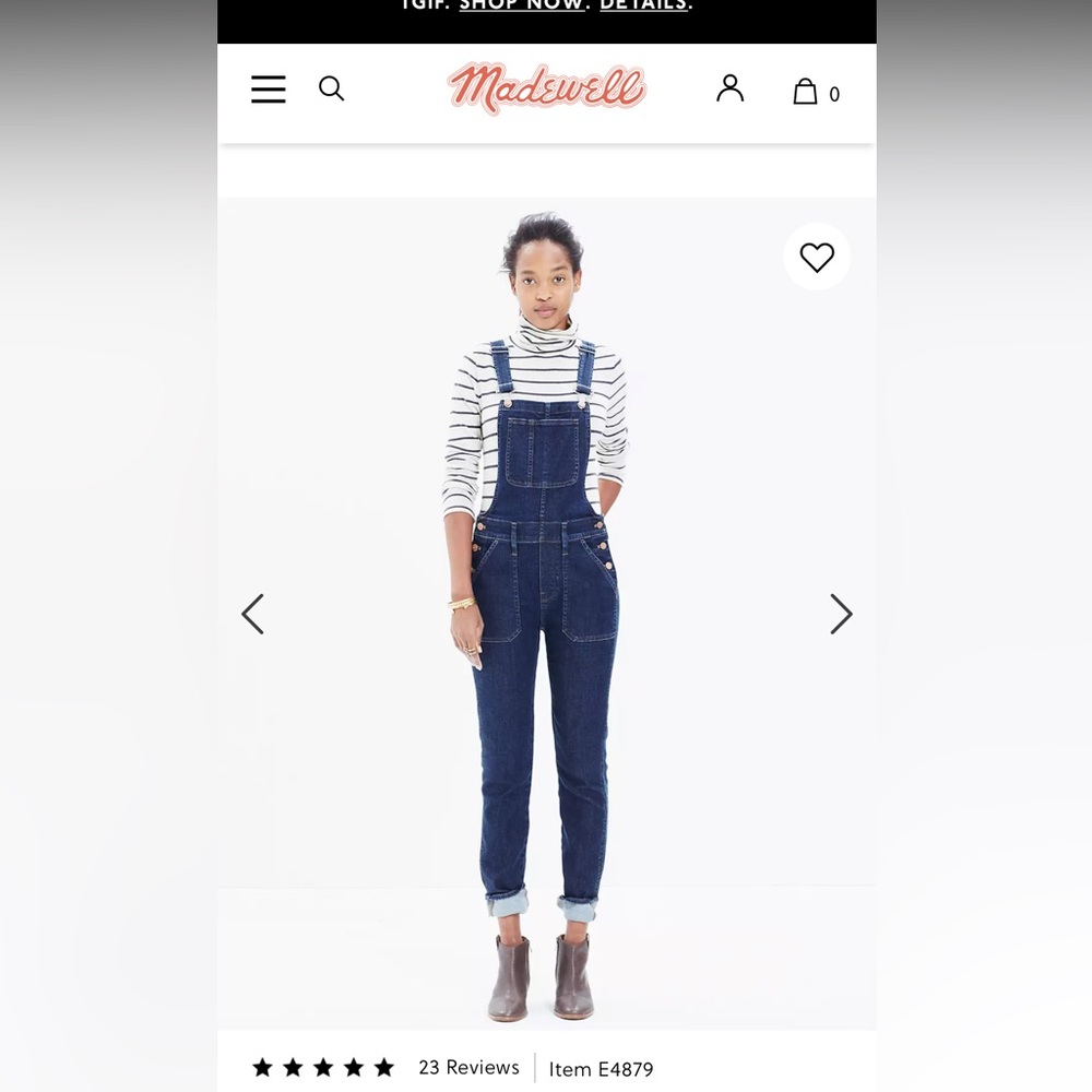 Madewell Skinny Overalls in Judd Wash